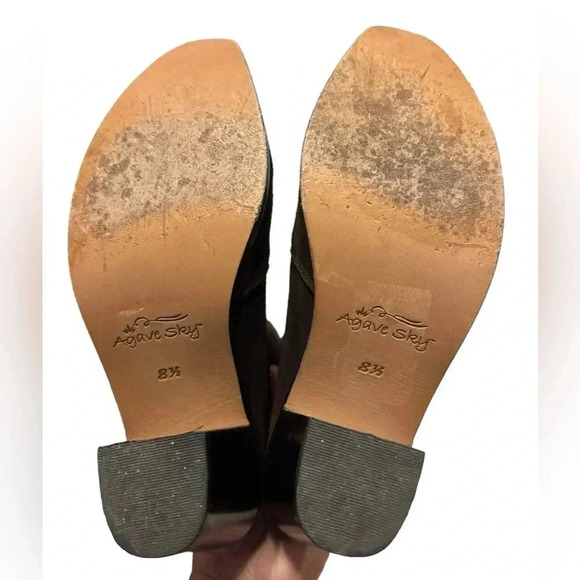 Agave sky embroidered brown boots size 8.5 - Picture 9 of 11